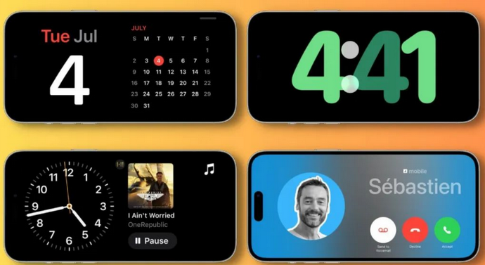 定边苹果手机维修分享iOS17横屏充电待机显示有什么好处 