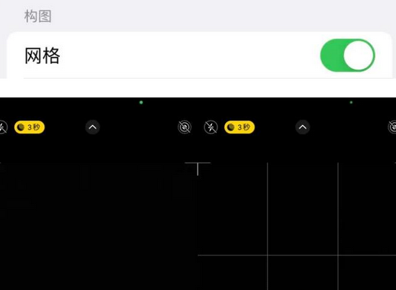 定边苹果手机维修网点分享iPhone如何开启九宫格构图功能