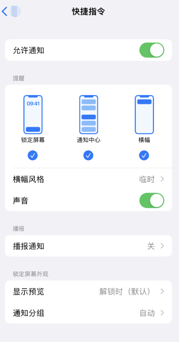 定边苹果手机维修分享如何在 iPhone 上关闭快捷指令通知 